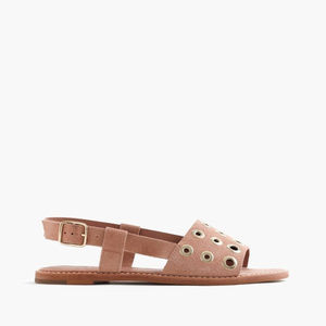 J.  Crew Grommet Suede Sandals